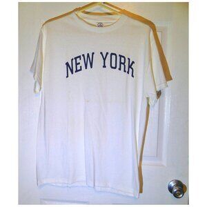 Delta Pro Weight "New York" Unisex Adult Size M Short Sleeve T-Shirt 100% Cotton